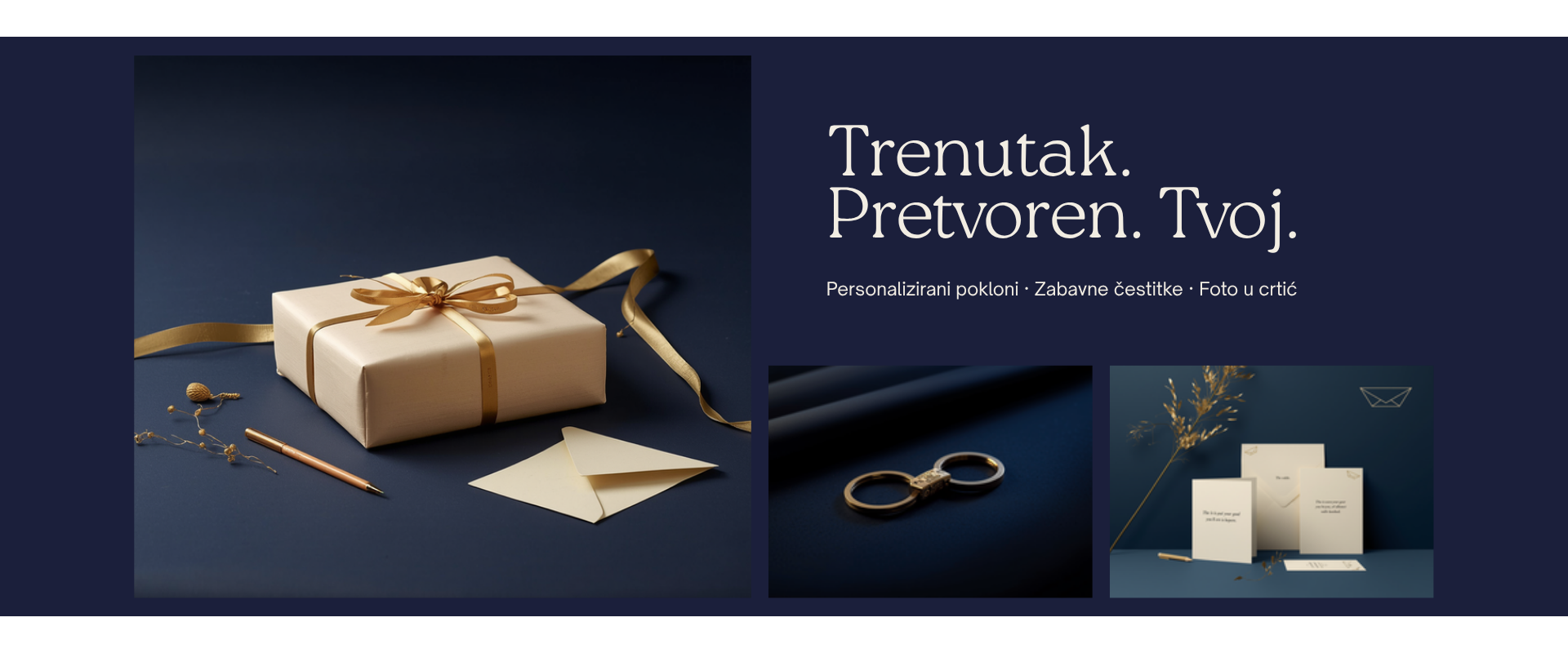 Toonikat hero banner — Trenutak. Pretvoren. Tvoj.